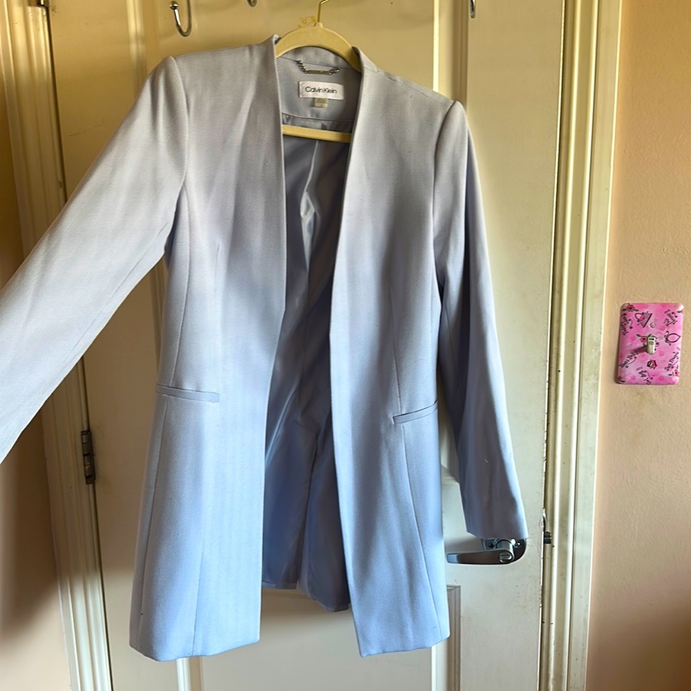 Calvin Klein Pastel Blue Blazer